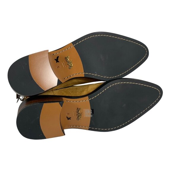 COACH Bowery Chelsea Booties Boots Camel Tan Suede Rexy Charms Womens Size 5 NWO - Picture 7 of 7